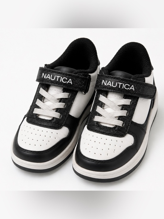Nautica Other - Nautica Kids Black & White Velcro High-Top Sneakers